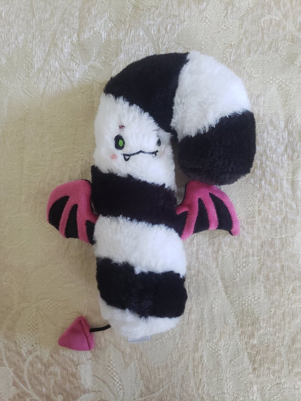Plush Candy Cane Bat Halloween Toy Squishable